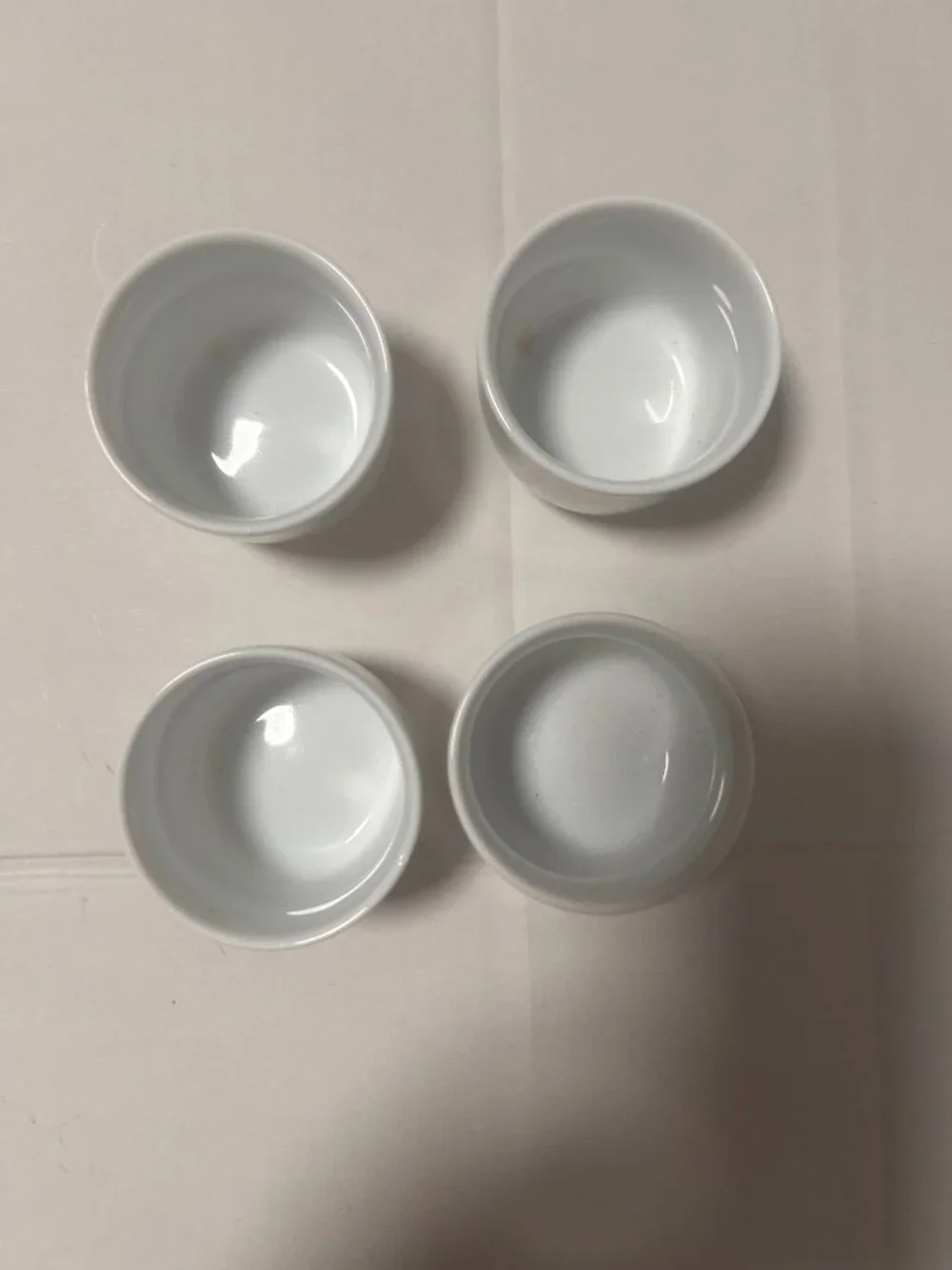 Pier 1 Chinese style tea cups white asian